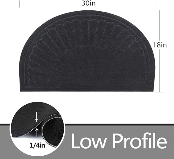 Waterproof Half Round Door Mat