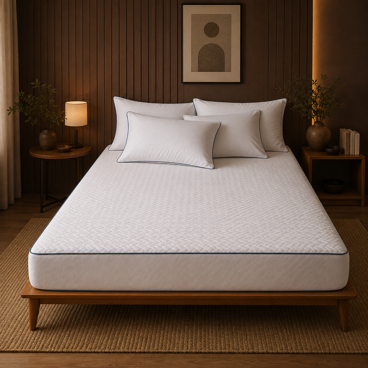 White Quilted Mattress