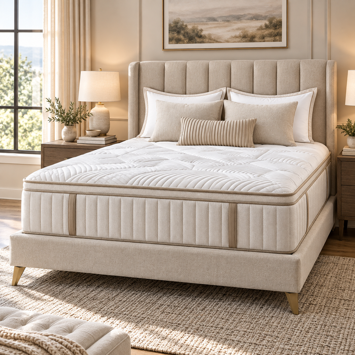 White Quilted Mattress