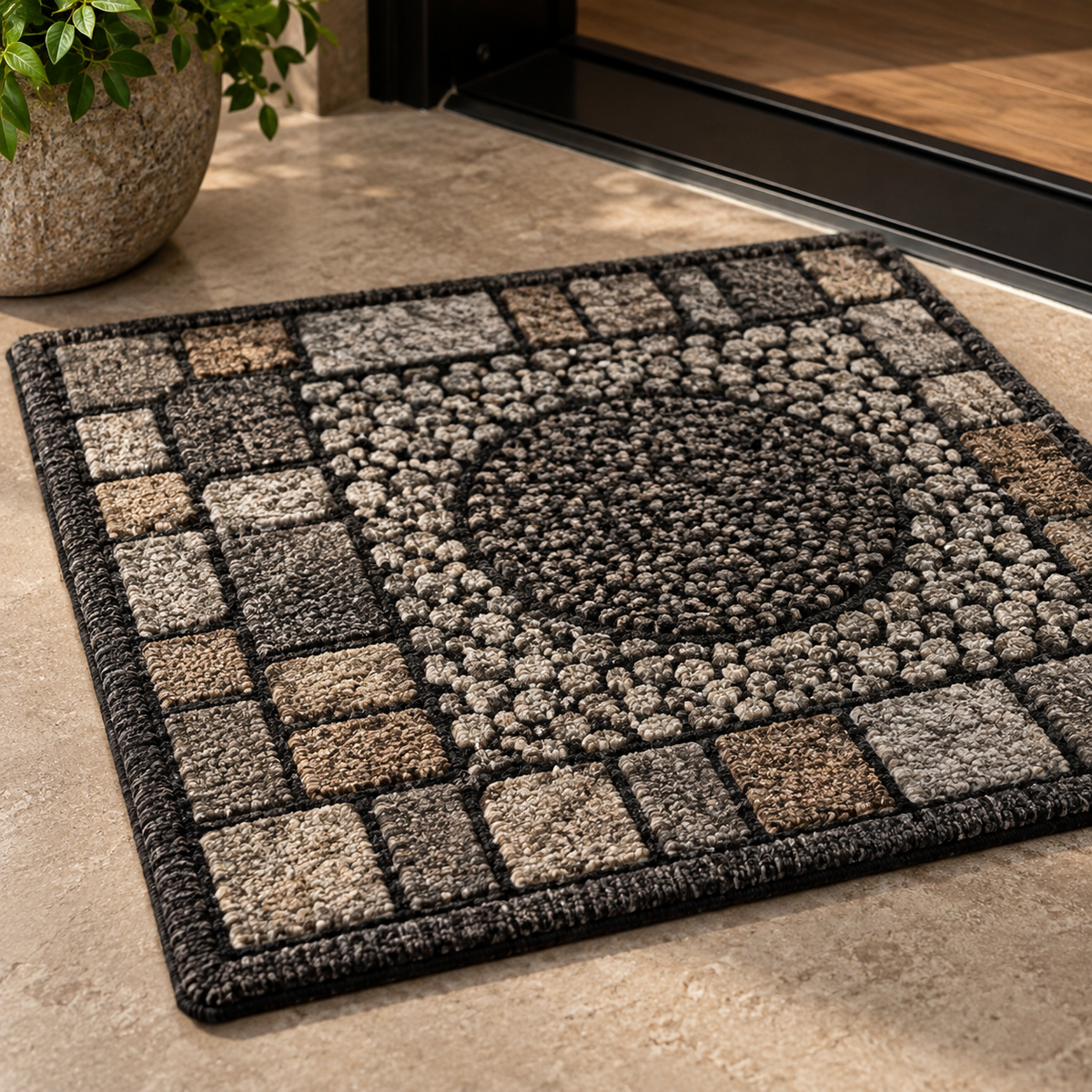 Gray Notre Dame Door Mat