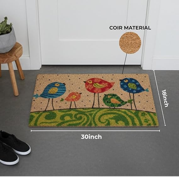 Colorful Birds Coco Doormat