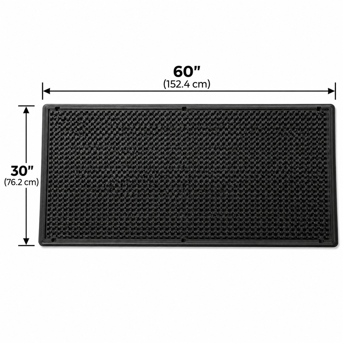 Black Outdoor Mat