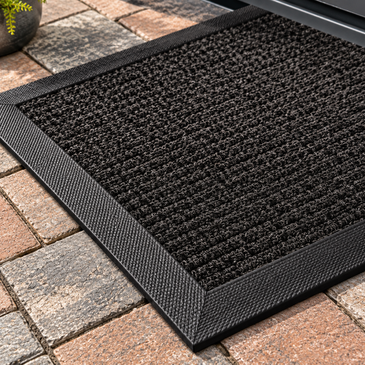 Black Rubber Entrance Mat