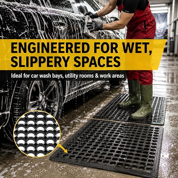 Rubber Drainage Floor Mat Set
