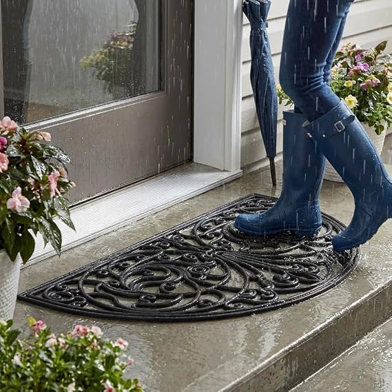 Scroll Half Moon Doormat