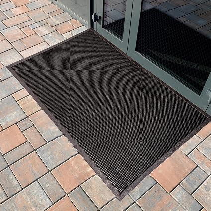 Black Rubber Entrance Mat