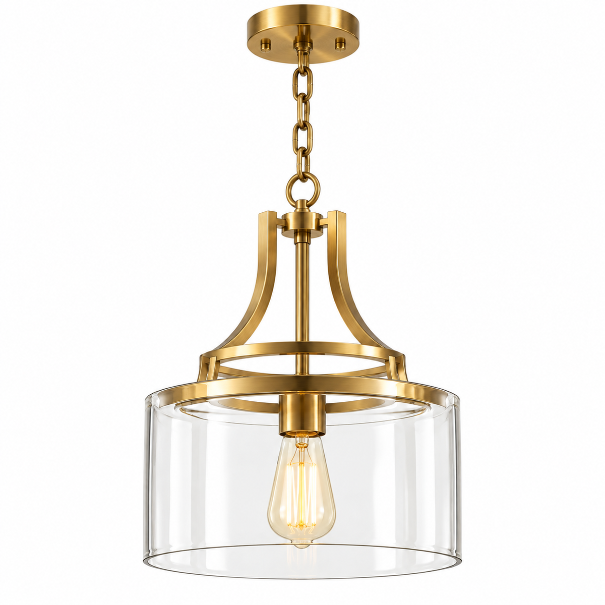 Brass LED Pendant Light
