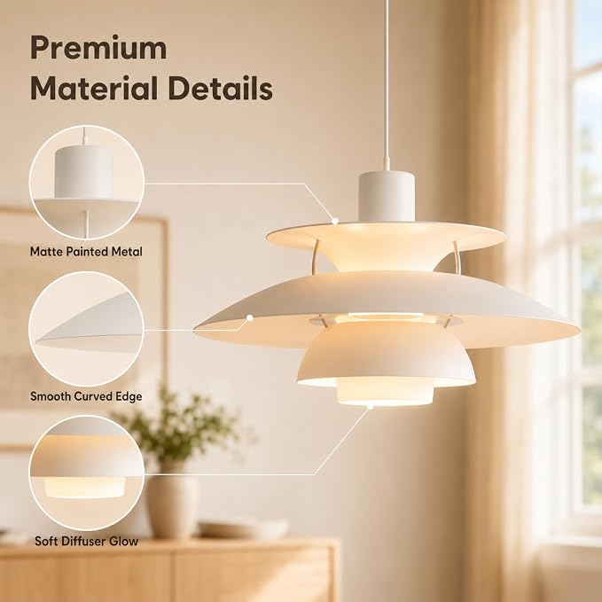White PH5 Pendant Light