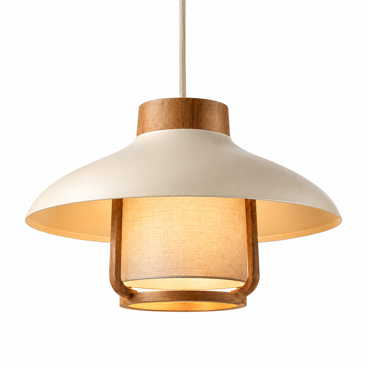 Vintage Rattan Birdcage Pendant Light