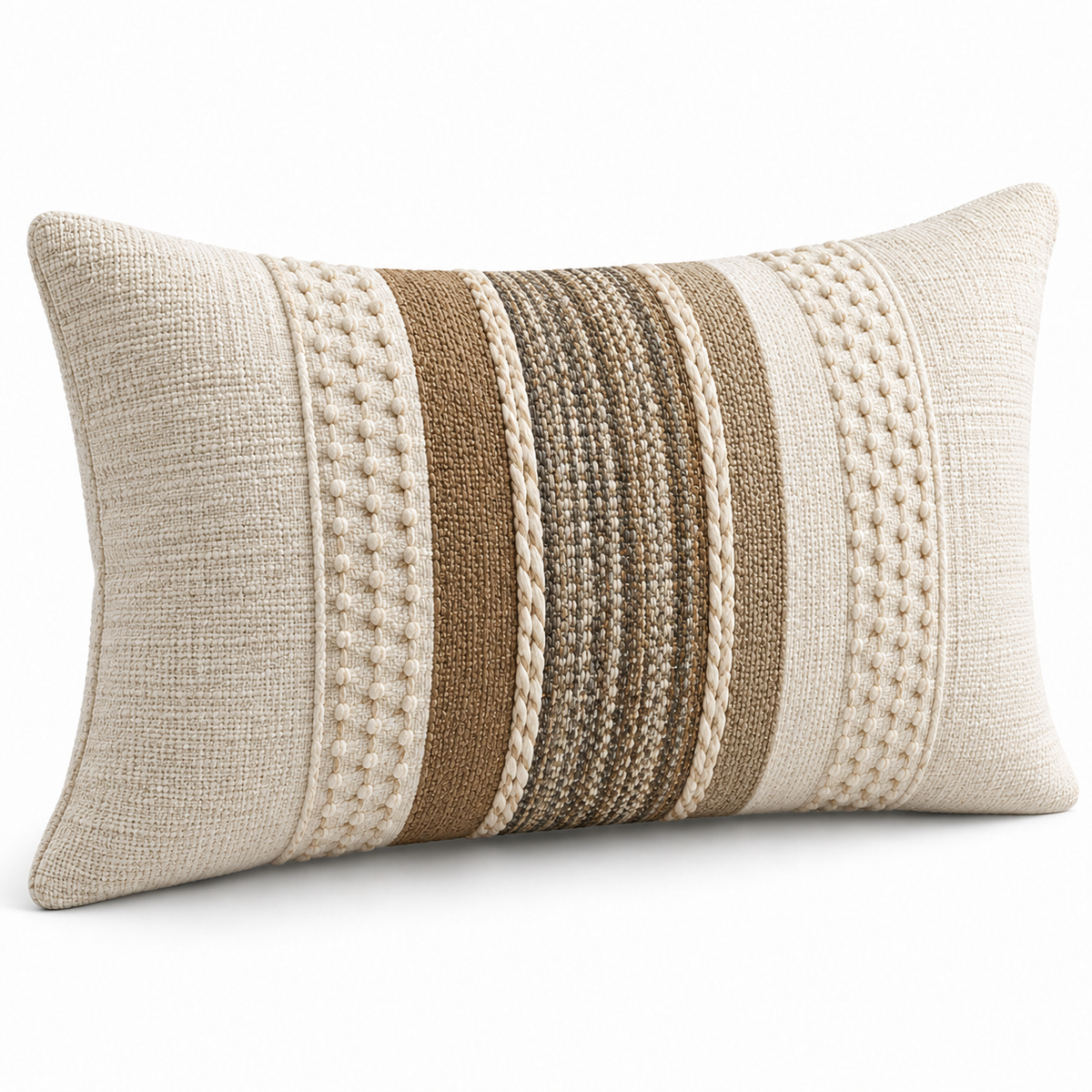 Mustard Textured Linen Throw Pillow Cover