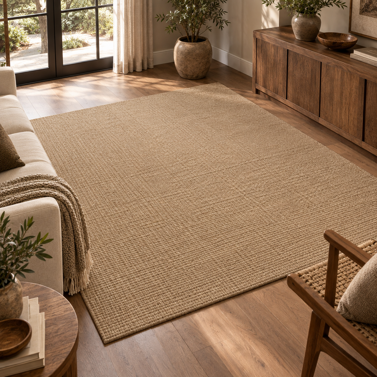 Natural Beige Indoor area rugs