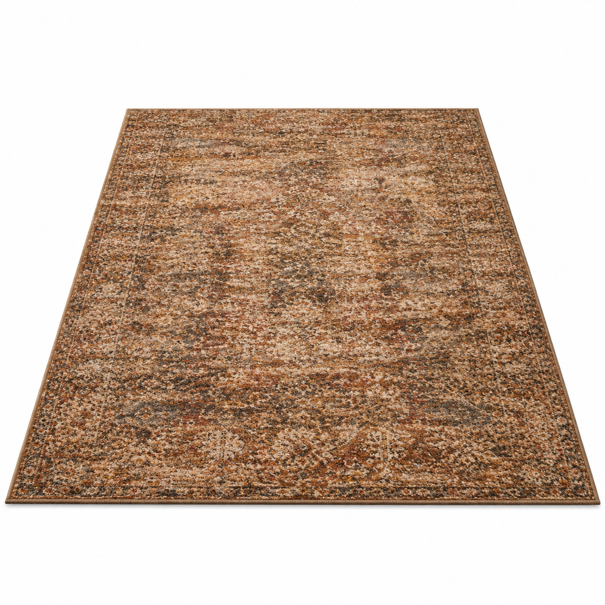 Light Grey Beige Vintage Rug