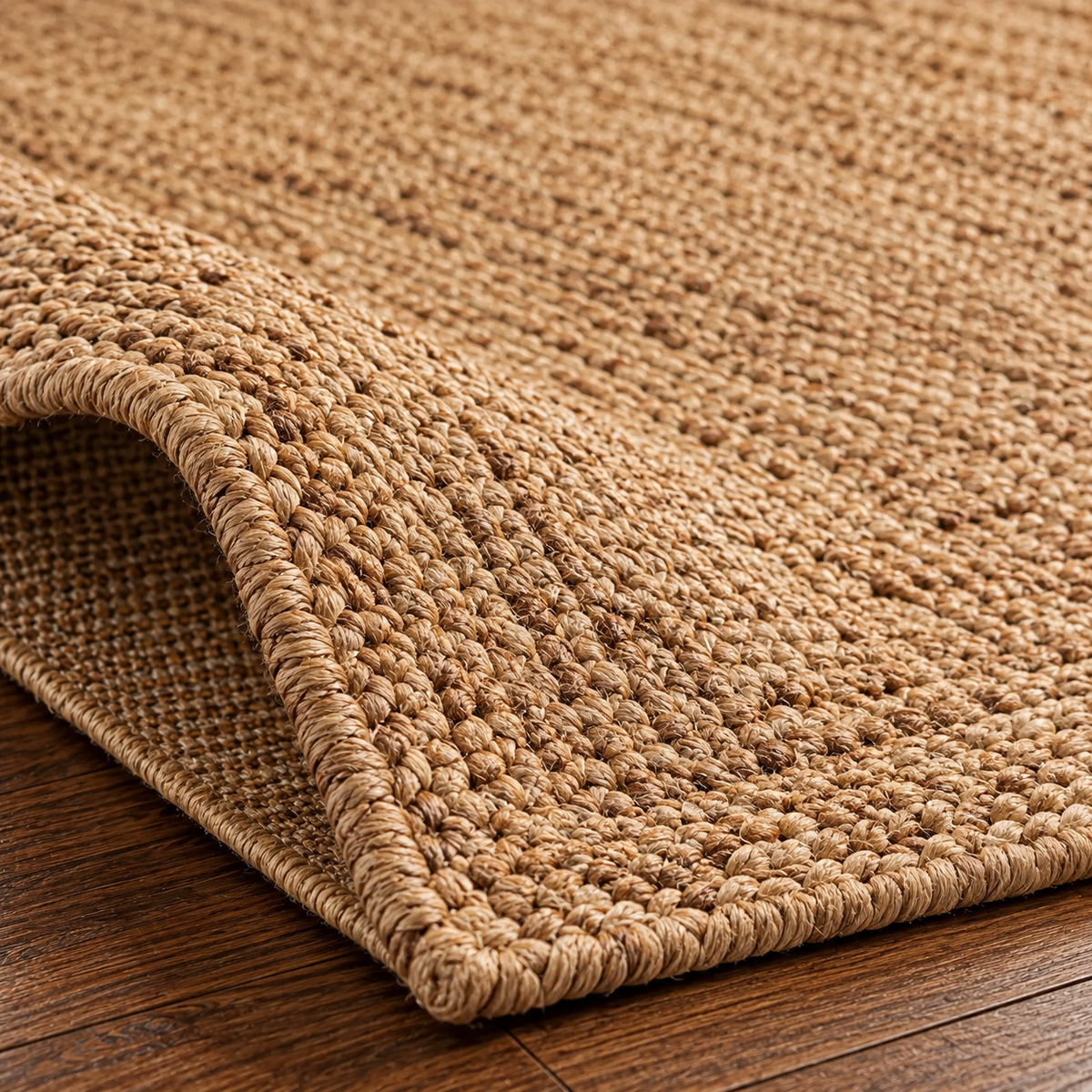 Natural Brown Jute Runner Rug