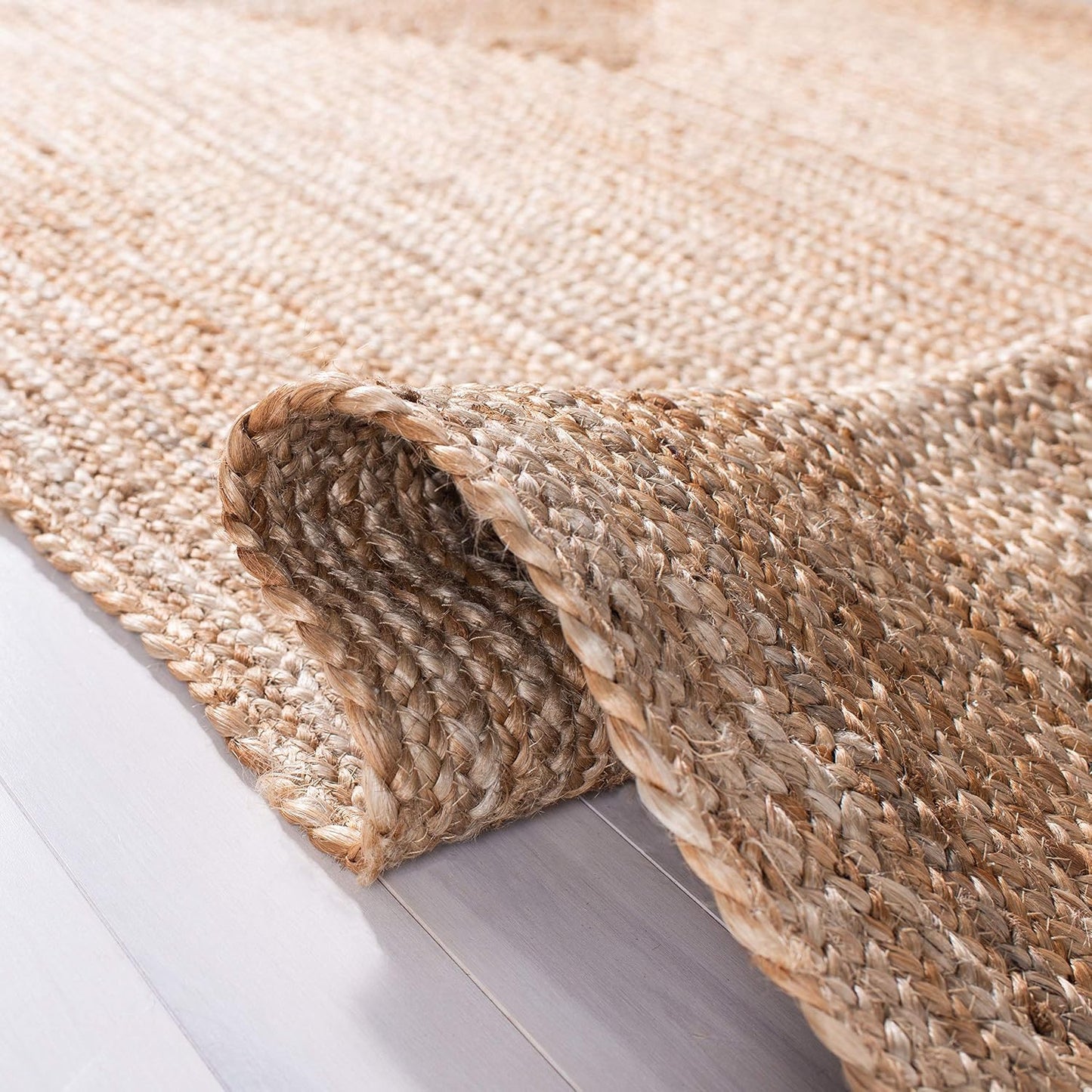 Natural Brown Jute Runner Rug
