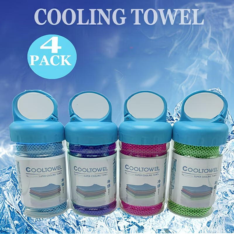 Instant Cooling Towel – Reusable Cold Cooling Towel for Sports, Gym, Travel & Hot Weather